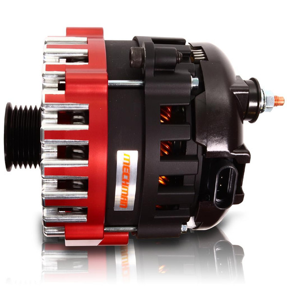 Mechman 400 Amp Elite Series Alternator For 88-95 GM Truck Red