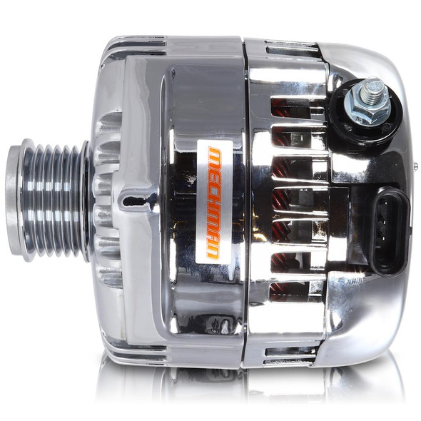 Mechman 320 Amp Racing Alternator - Polished