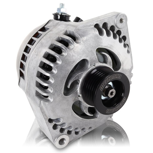 Mechman 240 Amp Racing Alternator - Natural Finish