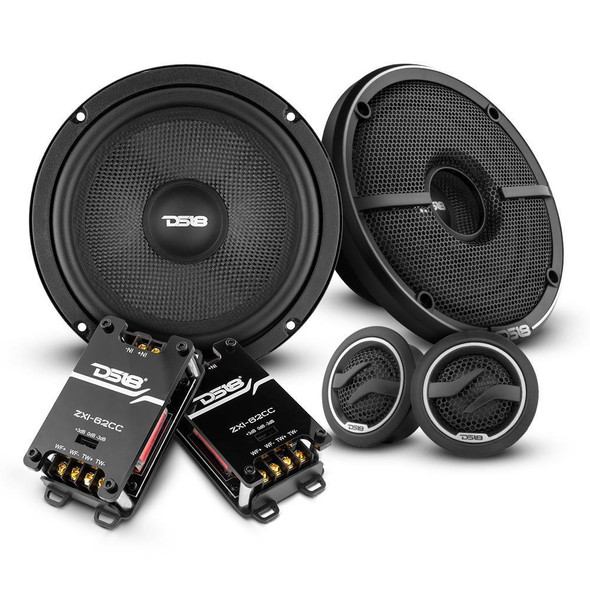 DS18 Audio DS18 ZXI-62C Kevlar 6.5 2-Way Car Component Speaker Set 240 Watts 4-Ohm