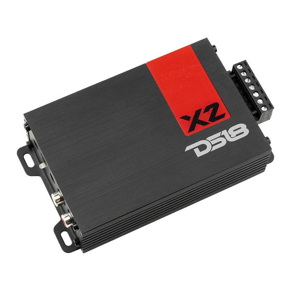 DS18 Audio DS18 X2 Ultra Compact Class D 2-Channel Car Amplifier 1140 Watts Max