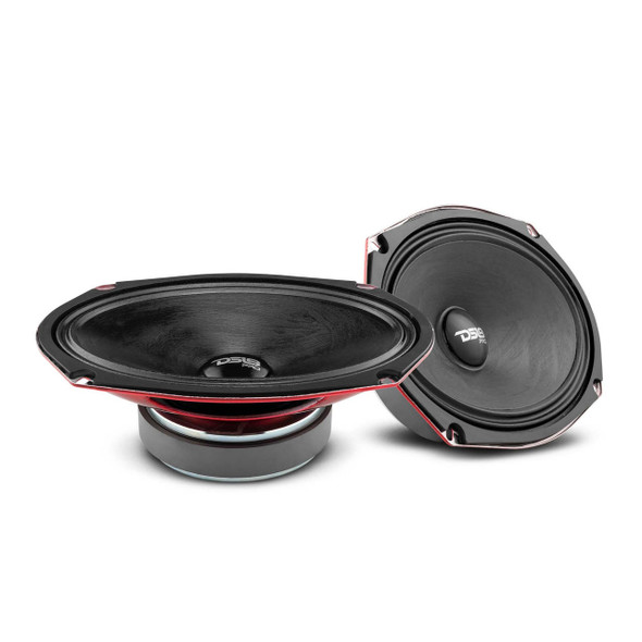 DS18 Audio DS18 PRO-SM69.2 6x9 Shallow Water Resistant Mid-Range Loudspeaker 550 Watts 2-Ohm