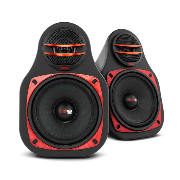 DS18 Audio DS18 EN4P 2-Way Universal Kick Panel Pod 1 X 4 Speakers and 1 x Tweeter