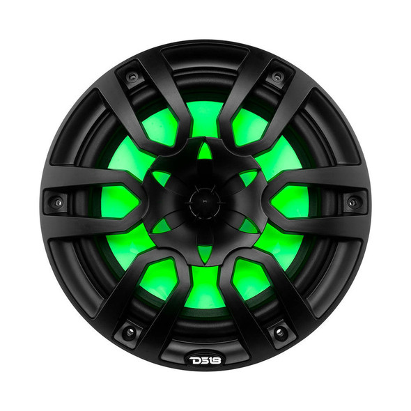 DS18 Audio DS18 HYDRO NXL-10/BK 10 2-Way Marine Speakers with Bullet Tweeter and Integrated RGB LED Lights BlackPair