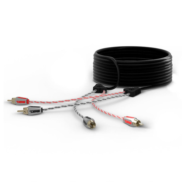 DS18 Audio DS18 HQRCA-20FT Dual Twist RCA Cable - 20 Ft Long