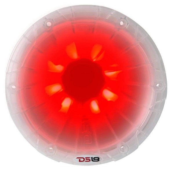 DS18 Audio PRO 1 Twist On Throat Compression Driver 1.75 Titanium Voice Coil with RGB Led Light Horn and Built-in Crossover 700 Watts 4-Ohms