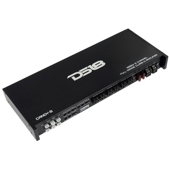 DS18 Audio DS18 CANDY-6 Compact Full-Range Class D 6-Channel Car Amplifier 1800 Watts Max