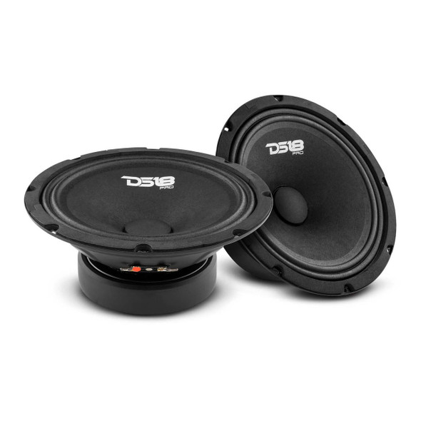 DS18 Audio DS18 PRO-GM8SE 8 Sealed Back Mid-Range Loudspeaker 580 Watts 8-Ohms