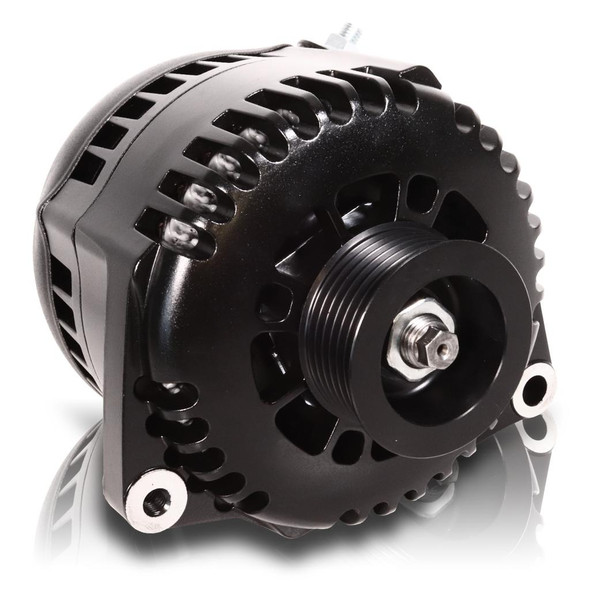 Mechman 240 Amp 6 Phase 88-95 GM Truck High Output Alternator Black Finish