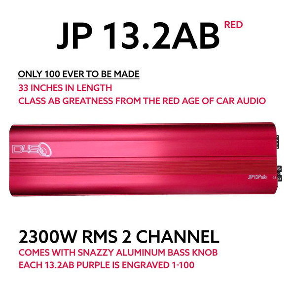 Down4Sound JP 13.2 AB or 2300 WATT RMS Class AB Amplifier - LIMITED EDITION RED 1 - 100