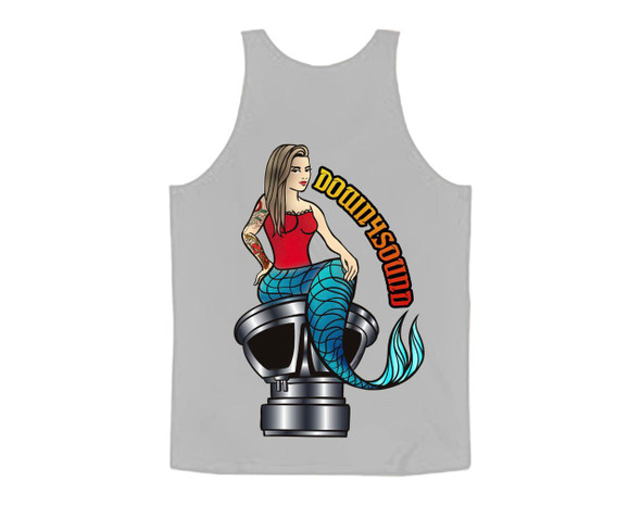 Down4SoundShop DOWN4SOUND MERMAID BASSHEAD, TANK TOP (WHITE) 