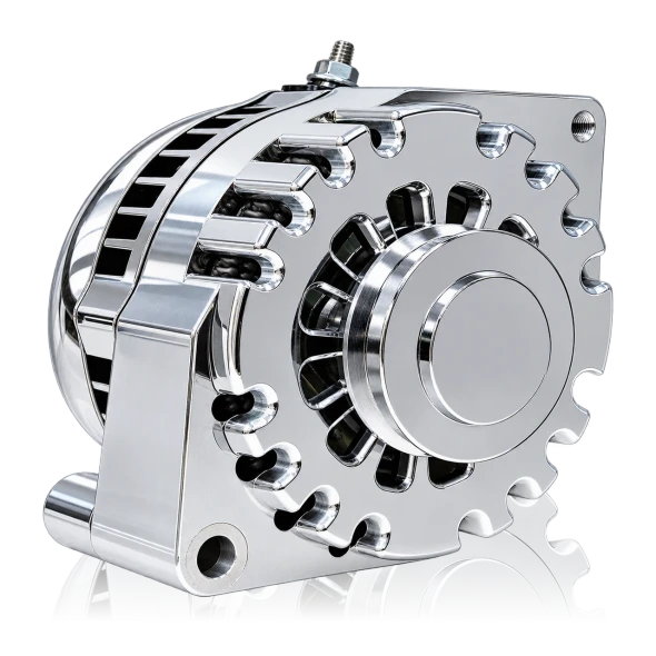 MECHMAN | S SERIES BILLET 170A RACING ALT - EARLY FORD - 1 WIRE - POLISHED