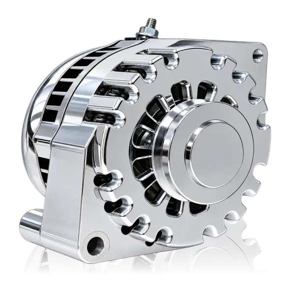  MECHMAN | S SERIES BILLET 170A RACING ALT - EARLY FORD - 1 WIRE - POLISHED 