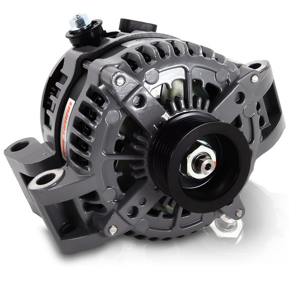 Mechman 250 amp Large Case H.O. Marine alternator for late model Ford T-mount engines 