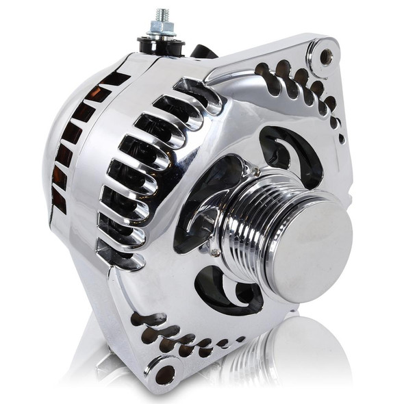 Mechman 240 amp racing alternator  - Polished 