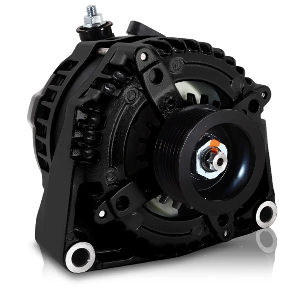  MECHMAN | 240 AMP HIGH OUTPUT RACING ALTERNATOR FOR GM TRUCK LS BRACKETS - BLACK 