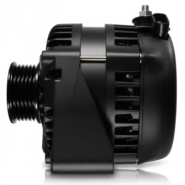  MECHMAN | 170 AMP HIGH OUTPUT RACING ALTERNATOR FOR GM TRUCK LS BRACKETS - BLACK 