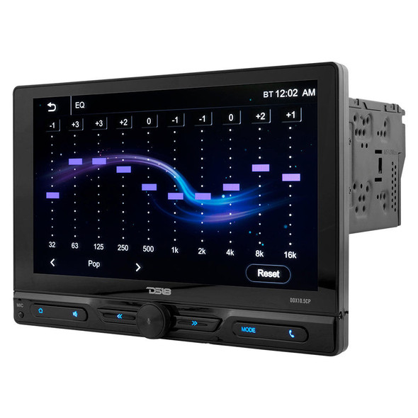 DS18 Audio DS18 DDX10.5CP 10.5" Touchscreen Mech-Less Double-Din Head Unit with Bluetooth, Mirror Link And Apple Car Play 