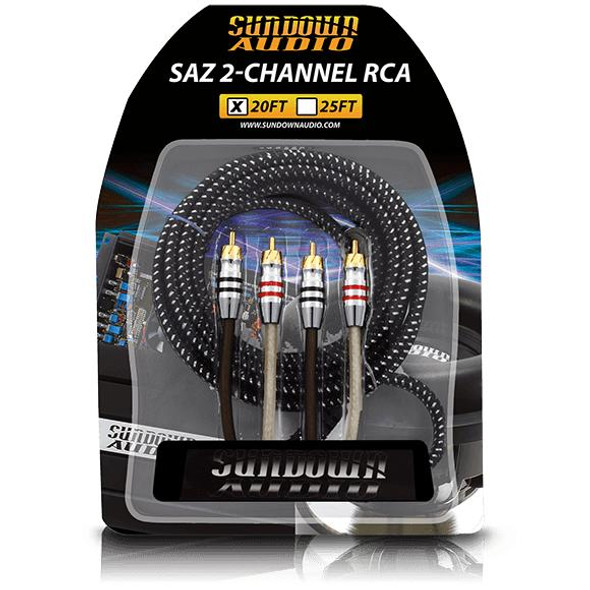 Sundown Audio SAZ RCA - 2 Channel - 20 Ft Hi-Fi