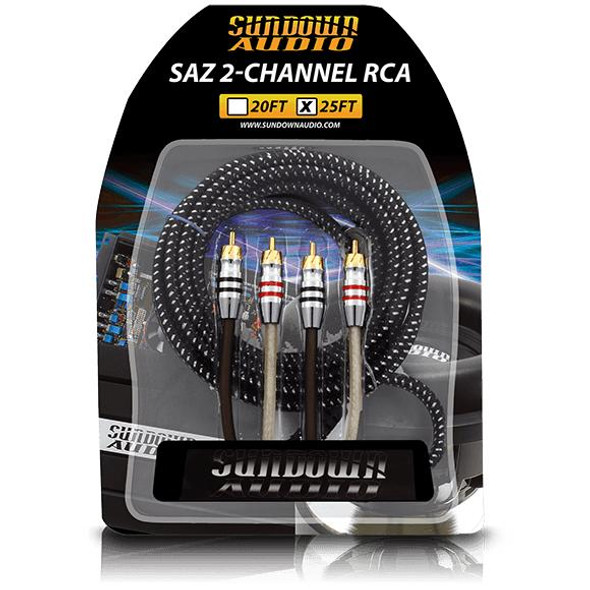 Sundown Audio SAZ RCA - 2 Channel - 25 Ft Hi-Fi