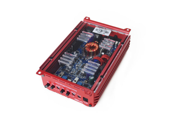 Down4Sound REFURBISHED | DOWN4SOUND MM1002 (MINI MAXX) - RED | 350W RMS MINI 2CH CAR AUDIO AMPLIFIER