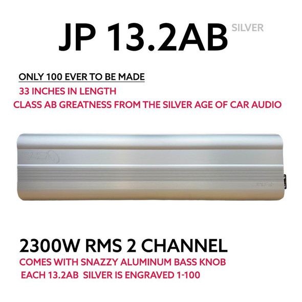  Down4Sound JP 13.2 AB  |  2300 WATT RMS Class AB Amplifier - LIMITED EDITION SILVER 1 - 100 |ULTRA RARE LIMITED EDITION SILVER #1 OUT OF 100 