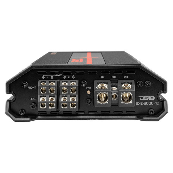 DS18 Audio Class D 4-Channel Full-Range Car Amplifier 200 x 4 RMS @4 OHM 3000 Watts - BLACK 