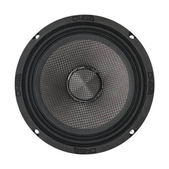 Down4Sound DOWN4SOUND D4S-SF654CF Carbon Fiber Shallow Midrange Speaker - 6.5 Inch, 180W RMS, 4 Ohm 