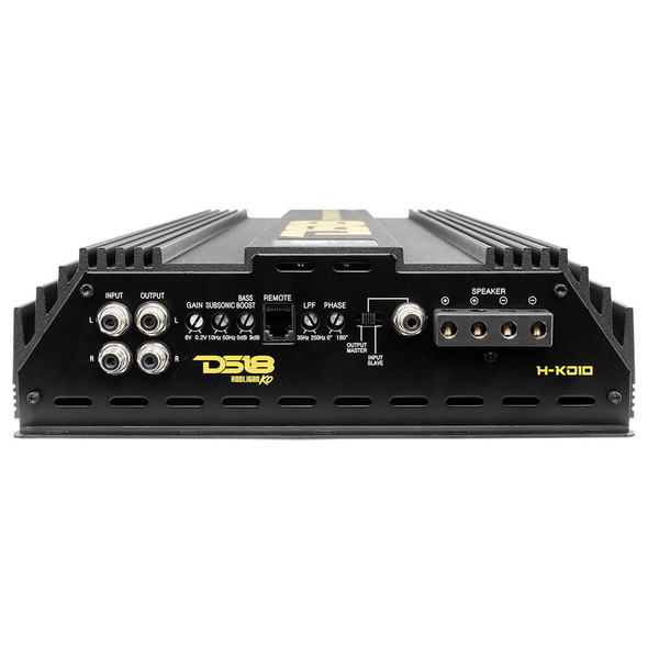 DS18 Audio HOOLIGAN KO Gold 1-Channel Amplifier with Voltmeter 10000 Watts Rms @ 1-Ohm Made In Korea 