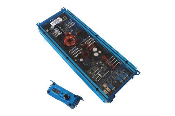  Down4Sound MM1005 (MINI MAXX) - BLUE |  1100W RMS MINI 5 CH Car Audio Amplifier 