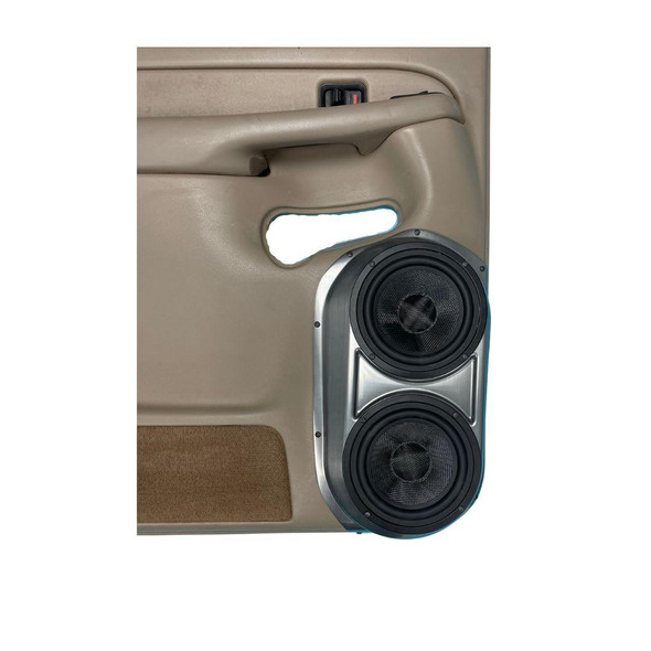DOWN4SOUND PODS DOWN4SOUND Dual 6.5" Speaker Pods for the Rear Door of a 00-06 GM Full Size Truck Full Size Rear Door 