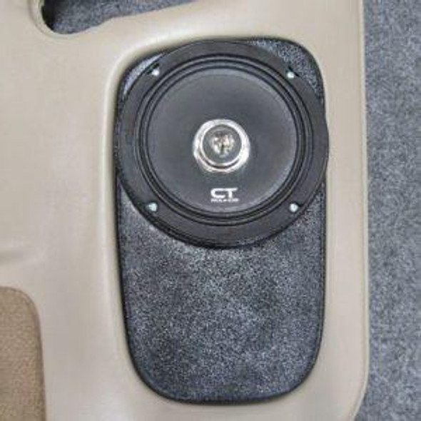 DOWN4SOUND PODS DOWN4SOUND Flangeless Single 6.5" Speaker Pods for the Rear Door of a 00-06 GM Full Size Truck Full Size Rear Door 