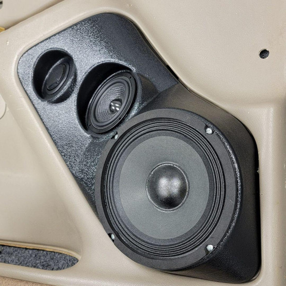 DOWN4SOUND PODS DOWN4SOUND Flangeless Single 6.5" and Single 3.5" and Single Tweeter Speaker Pods for the Front Door of a 00-06 GM Full Size Truck 