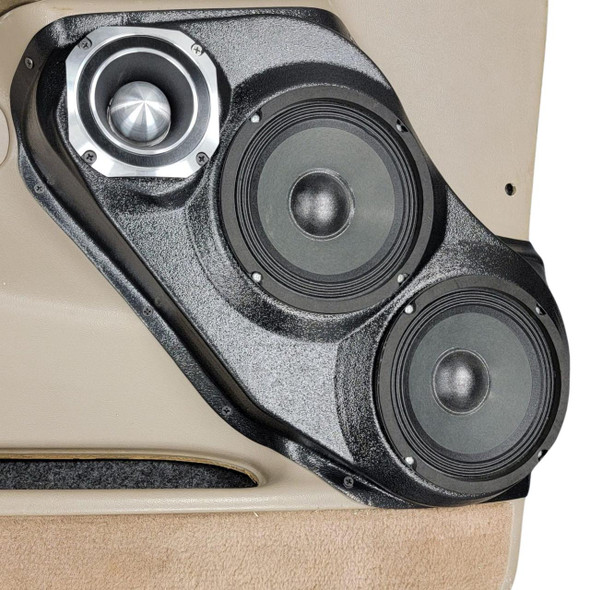 DOWN4SOUND PODS DOWN4SOUND Dual 6.5" and Single 4" Speaker Pods for the Front Door of a 00-06 GM Full Size Truck