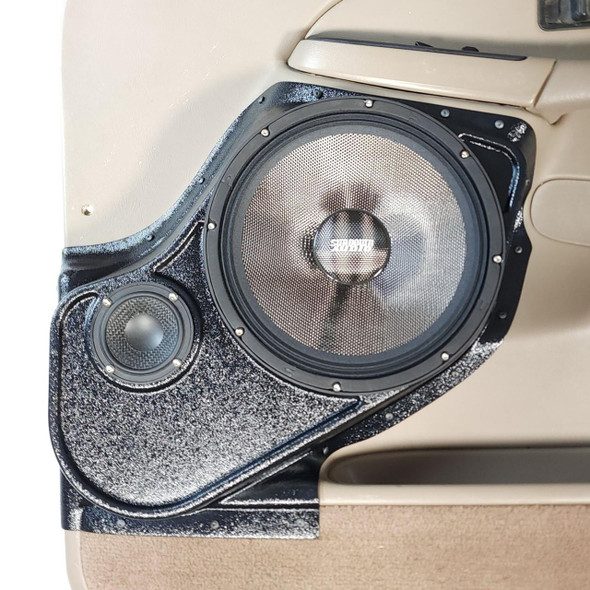 DOWN4SOUND PODS DOWN4SOUND Single 10" and Single 3.5" Speaker Pods for the Front Door of a 00-06 GM Full Size Truck