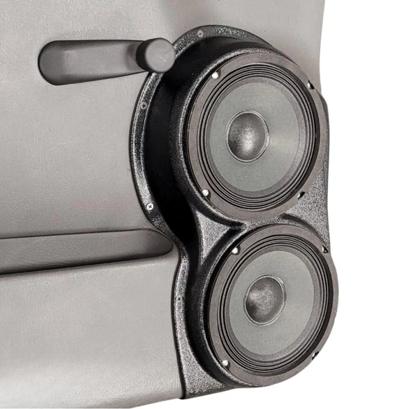DOWN4SOUND PODS DOWN4SOUND Dual 6.5" Speaker Pods for the Front Door of a 00-06 Chevrolet Silverado-GMC Sierra Manual Window