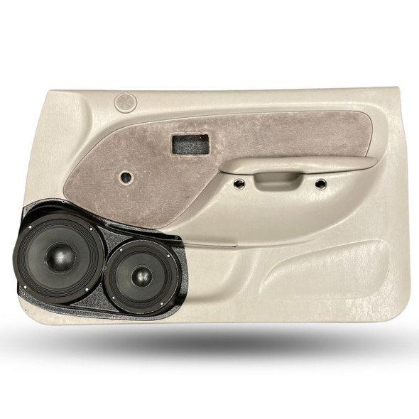 DOWN4SOUND PODS DOWN4SOUND Single 8" and Single 6.5" Speaker Pods for the Front Door of a 01-04 Toyota Tacoma Both Manual and Electric Windows 