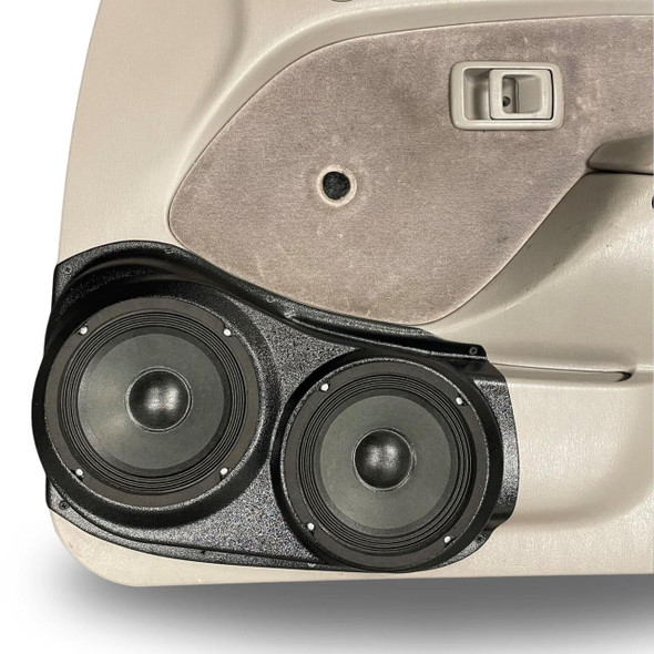 DOWN4SOUND PODS DOWN4SOUND Dual 6.5" Speaker Pods for the Front Door of a 01-04 Toyota Tacoma Both Manual and Electric Windows 