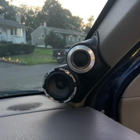 DOWN4SOUND PODS DOWN4SOUND Single 3.5" and Single Tweeter Speaker Pods for the A-Pillar of a 02-05 GM Envoy/Trailblazer SUV 