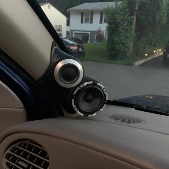 DOWN4SOUND PODS DOWN4SOUND Single 3.5" and Single Tweeter Speaker Pods for the A-Pillar of a 02-05 GM Envoy/Trailblazer SUV 