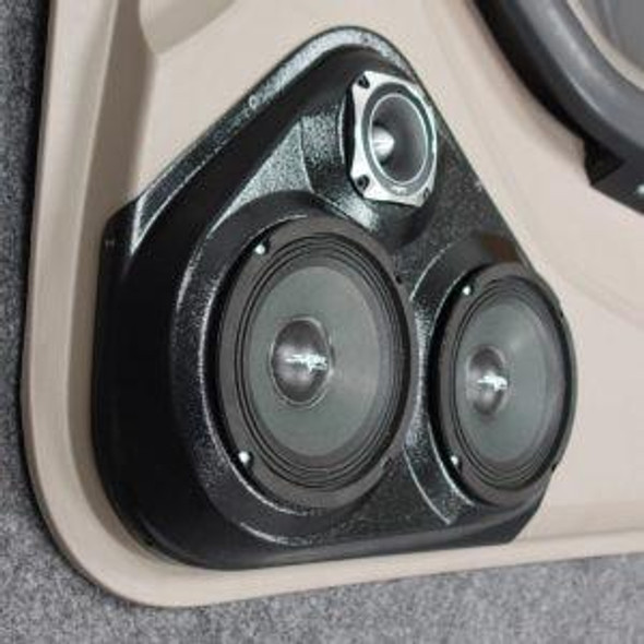 DOWN4SOUND PODS DOWN4SOUND Dual 6.5" and Single 3.5" Speaker Pods for the Front Door of a 03-09 Toyota 4Runner