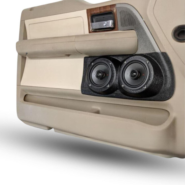 DOWN4SOUND PODS DOWN4SOUND Dual 5.25 in Speaker Pods for the Front Door of a 04-08 Ford F-150