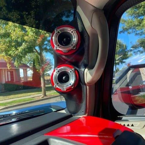 DOWN4SOUND PODS DOWN4SOUND Dual 3.5" Speaker Pods for the A-Pillar of a 03-07 Hummer H2 SUV