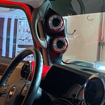 DOWN4SOUND PODS DOWN4SOUND Dual 3.5" Speaker Pods for the A-Pillar of a 03-07 Hummer H2 SUV