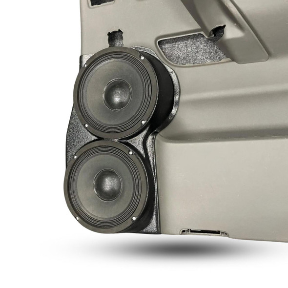 DOWN4SOUND PODS DOWN4SOUND Dual 8" Speaker Pods for the Rear Door of a 04-14 Nissan Titan / 04-07 Nissan Armada-Infiniti QX56