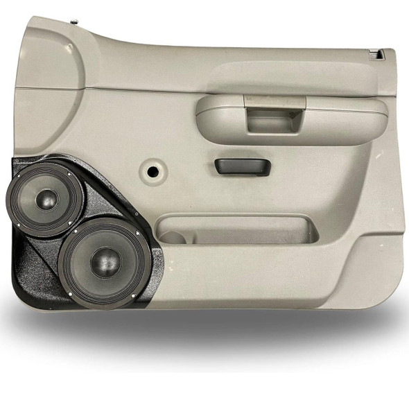 DOWN4SOUND PODS DOWN4SOUND Single 8" and Single 6.5" Speaker Pods for the Front Door of a 07-09 Chevrolet Silverado-GMC Sierra Lower Handle Manual Window