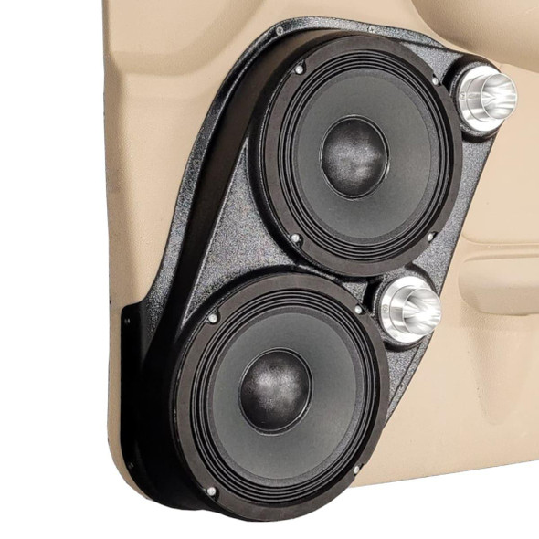 DOWN4SOUND PODS DOWN4SOUND Dual 8" and Dual Tweeter Speaker Pods for the Front Door of a 07-09 GM Full Size Truck Upper Handle