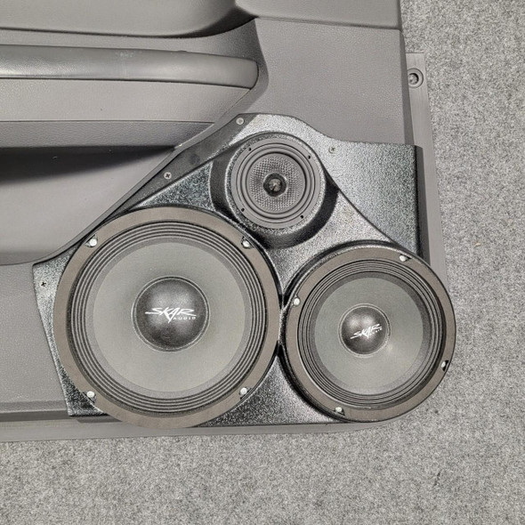 DOWN4SOUND PODS DOWN4SOUND Single 8" and Single 6.5" and Single 3.5" Speaker Pods for the Front Door of a 08-10 Chrysler 300C