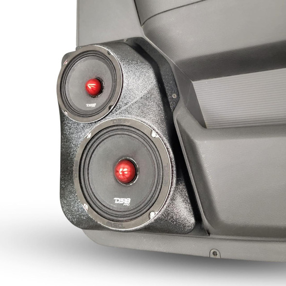 DOWN4SOUND PODS DOWN4SOUND Single 6.5" and Single 5.25 in Speaker Pods for the Rear Door of a 09-18 Dodge Ram-Dodge Ram Crew Cab