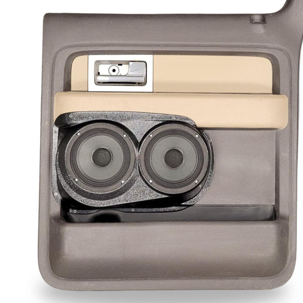 DOWN4SOUND PODS DOWN4SOUND Dual 6.5" Speaker Pods for the Rear Door of a 09-14 Ford F-150 Crew Cab